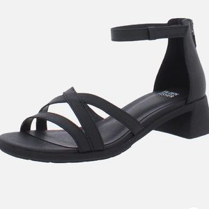 Eileen Fisher Black Ankle Strap Sandals
